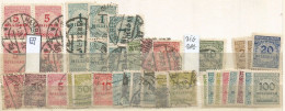 Germany WEIMAR - INFLA  Era - "MILLIONEN" - Small Lot Used Pcs Incl. HV 30ML And 5ML In BL4 + ZIG-ZAG - Used Stamps