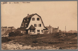 CPA CARTE POSTALE BELGIQUE KNOCKE VILLA ET DUNES 1920 - Other & Unclassified