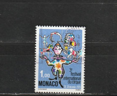 Monaco YT 1078 Obl : Cirque - 1976 - Oblitérés