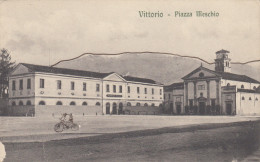 Veneto  -  Treviso  -  Vittorio Veneto  -  Piazza Meschio   - F. Piccolo  -  Retro Bianco  -  Bella Veduta - Other & Unclassified