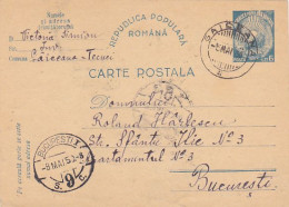 REPUBLIC COAT OF ARMS, POSTCARD STATIONERY, 1950, ROMANIA - Postal Stationery