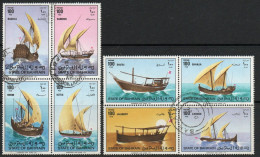 Bahrain 1979 Dhows, 2 Blocks Of 4, Used, SG 258/65 (F) - Bahreïn (1965-...)