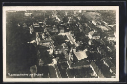 AK Bruchsal, Schloss, Fliegeraufnahme  - Bruchsal