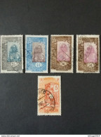COLONIE FRANCIA COTE DE SOMALIS 1915 COSTUMI CAT YVERT N. 86- 90 -93 -95 - Used Stamps