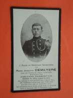 Oorlogsslachtoffer Remi Demeyere Geboren Te Ouckene 1890 Overleden Aan De IJzer 1914  (2scans) - Religion & Esotérisme
