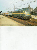 BELGIQUE SNCB-NMBS /LOCALITE SCHAARBEEK LOCOMOTIVE DIESEL ELECTRIQUE CC TYPE 51 VOITURE TYPE VO2N /TR26 - Trains