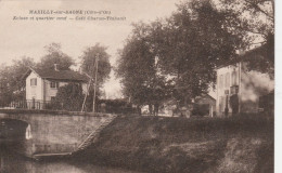 MAXILLY SUR SAONE ECLUSE ET QUARTIER NEUF CAFE CHARON-THIBAULT 1933 TBE - Sonstige & Ohne Zuordnung