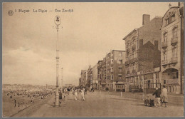 CPA CARTE POSTALE BELGIQUE HEYST-SUR-MER  LA DIGUE 1938 - Autres & Non Classés