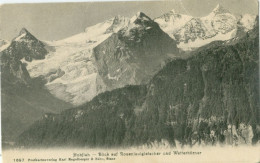 Hohfluh 1911; Blick Auf Rosenlauigletscher Und Wetterhörner - Gelaufen. (Karl Engelberger & Sohn - Stans) - Autres & Non Classés