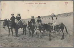 CPA CARTE POSTALE BELGIQUE BLANKENBERGHE LA PROMENADE DANS LES DUNES 1913 - Other & Unclassified