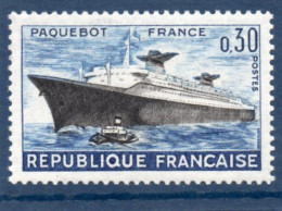 Paquebot France (cheminées Noires Sans Le Rouge) ** - Unused Stamps