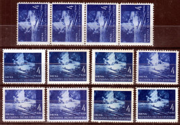 Croatia NDH 1941 WW II. ⁕ Landscapes Mi.54 Drina 4 Kune ⁕ 12v MNH - Differences In Paper - SHADES / Scan - Kroatien