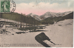 FR66 MONT LOUIS - Nd - Colorisée - Environs De VERNET  Sur La Ligne Du Chemin De Fer Un Jour De Neige - Belle - Sonstige & Ohne Zuordnung