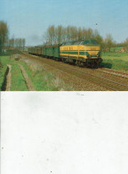 BELGIQUE SNCB-NMBS /LOCALITE BALEGEM LOCOMOTIVE DIESEL ELECTRIQUE BB SERIE 61 /TR30 - Eisenbahnen