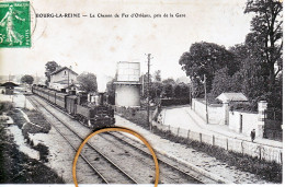 92 Hauts De Seine BOURG LA REINE Le Chemin De Fer D'Orléans Pris De La Gare - Bourg La Reine