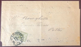 Belgique COB N°42 Sur Lettre De Bruxelles 1891 - (B3845) - Other & Unclassified