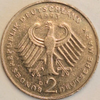 Germany Federal Republic - 2 Mark 1993 D, Ludwig Erhard, KM# 170 (#4848) - 2 Mark