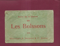 010624 - ENVELOPPE Phototypie A BERGERET & Cie Nancy Pour La Série De 5 Cartes LES BOISSONS - Bergeret