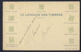 LANGUAGE OF STAMPS / LANGAGE DES TIMBRES - FRANCE - 1902 - Timbres (représentations)