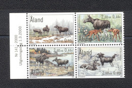 Aland 2000- Wildlife Block Of 4v - Aland