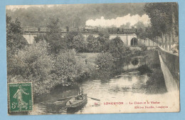 1332  CPA  LONGUYON (Meurthe Et Moselle)  La Chiers Et Le Viaduc - Locomotive  ++++++ - Longuyon