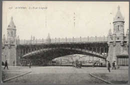 CPA CARTE POSTALE BELGIQUE ANVERS LE PONT LEOPOLD 1910 - Autres & Non Classés