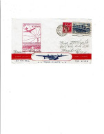 13 MARSEILLE-GARE-AVIONS Flamme Flier 7 LO 1ère Service Aérien FRANCE/USA 24/4/1949 S/ YT 370 & 392   335 - Mechanical Postmarks (Advertisement)