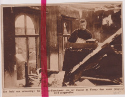 Venray - Verwoeste Kamer In Klooster Na Brand - Orig. Knipsel Coupure Tijdschrift Magazine - 1925 - Sin Clasificación