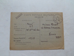 (Militaria....) -  Carte Postale Franchise Militaire 1939 ..............voir Scans - Autres & Non Classés