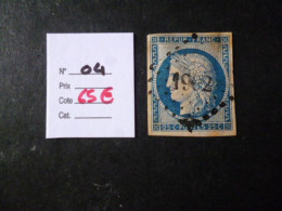 Timbre France Oblitéré N° 4 1850 - 1849-1850 Ceres