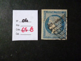 Timbre France Oblitéré N° 4 1850 - 1849-1850 Ceres