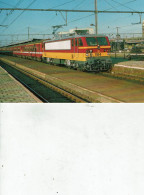 BELGIQUE SNCB-NMBS /LOCALITE GENT ST PIETERS LOCOMOTIVE BB BICOURANT SERIE 11 /TR39 - Eisenbahnen