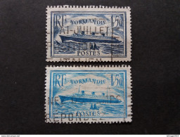 FRANCE FRANCIA 1934-36 PAQUEBOAT 1,50F N 299-300 YVERT RARE - Gebruikt