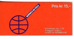 10 X NORWEGEN MH 1 POSTFRISCH(MINT) INTERNATIONALE BRIEFMARKENAUSSTELLUNG NORWEX 1980 OSLO - Timbres Sur Timbres