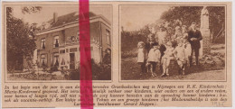 Nijmegen - Opening Kindertehuis - Orig. Knipsel Coupure Tijdschrift Magazine - 1925 - Ohne Zuordnung