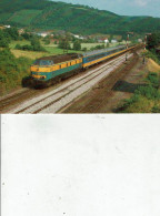 BELGIQUE SNCB-NMBS /LOCALITE WILWERWILTZ LUXEMBOURG LOCOMOTIVE DIESEL SERIE 55 /TR40 - Trenes
