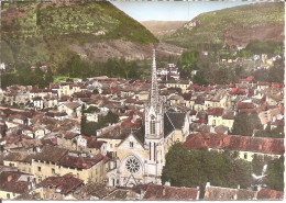 EN AVION AU-DESSUS DE ... SAINT-ANTONIN-NOBLE-VAL (82) L'Eglise Et Vallée De Caylus  CPSM GF - Saint Antonin Noble Val