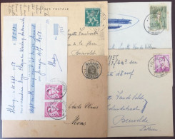 Belgique Lot De 5 Enveloppes Et Documents De FLOBECQ - (B3870) - Autres & Non Classés