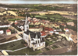 EN AVION AU-DESSUS DE ... LA CHAPELLE LARGEAU (72) Vue Générale (Ed : LAPIE)  CPSM  GF - Autres & Non Classés