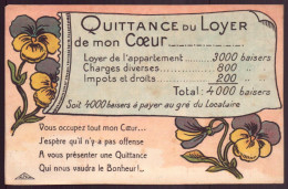 CPA " Quittance Du Loyer De Mon Coeur " - Autres & Non Classés