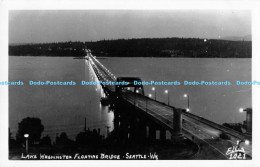 R176951 Lake Washington Floating Bridge. Seattle Wn. Ells. 1021 - Wereld