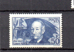 France 1938 Clement Ader Stamp (Michel 425) Nice MLH - Neufs