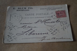 Bel Envoi,ancien,Blum Fils,Montbéliard,1904,achat De Métaux,voir état Sur Photos,pour Collection,collector - Covers & Documents
