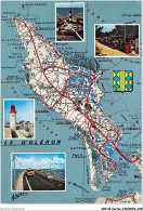 AKPP6-0488-CARTES - SOUVENIR DE L'ILE D'OLERON - D'APRES LA CARTE DU DU PNEU MICHELIN  - Landkarten