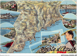 AKPP6-0496-CARTES - COTE D'AZUR  - Maps