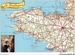 AKPP6-0476-CARTES - LA BRETAGNE  - Cartes Géographiques