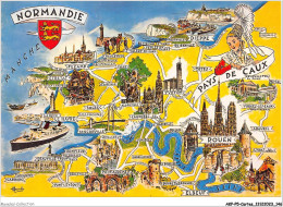 AKPP5-0441-CARTES - LA NORMANDIE - LE PAYS DE CAUX  - Cartes Géographiques