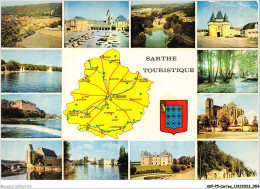 AKPP5-0395-CARTES - SARTHE TOURISTIQUE  - Cartes Géographiques