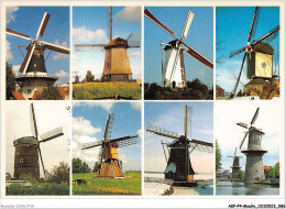 AKPP4-0320-MOULIN - HOLLAND - DIFFERENT TYPES OF WINDMILLS  - Moulins à Vent