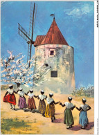 AKPP3-0266-MOULIN - PAYSAGES DE PROVENCE - LE MOULIN D'ALPHONSE DAUDET A FONTVIEILLE  - Windmills